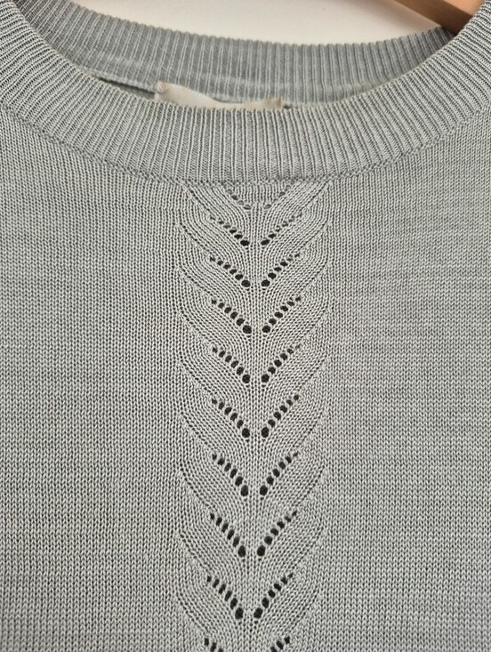 Vintage Tops - 100% Silk Vintage Knit Short Sleeve Sweater Size Small By 52 Rue Bichat